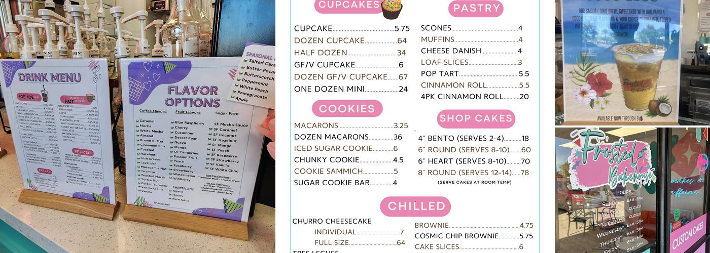 Frosted Bakehouse Menu