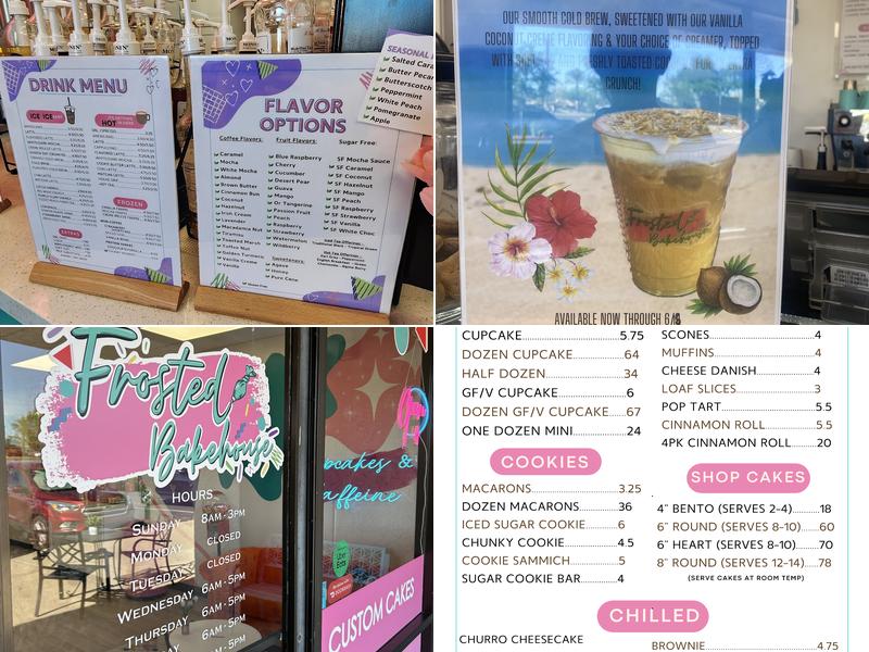 Frosted Bakehouse Menu