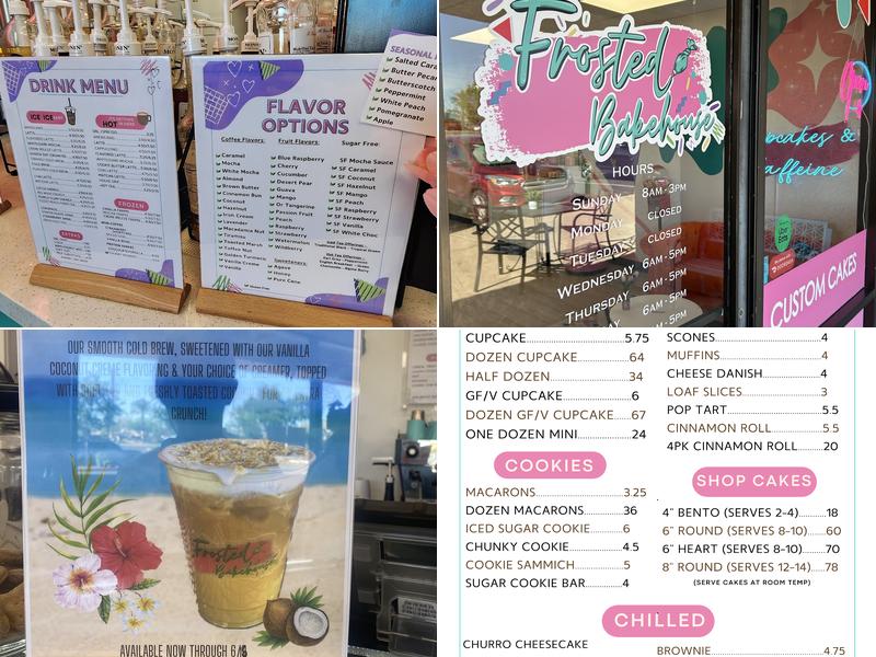 Frosted Bakehouse Menu