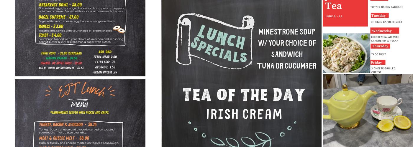 Everett James Tea Menu