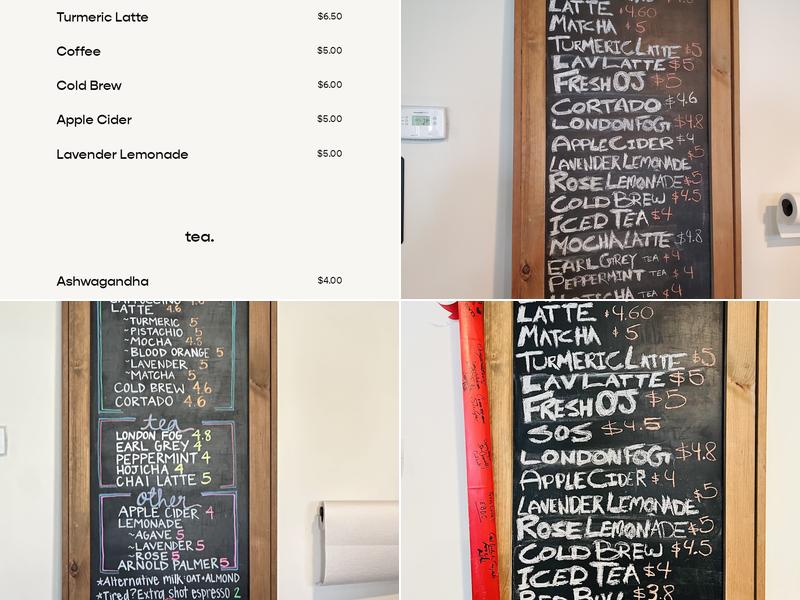 it's a hidden cafe Menu