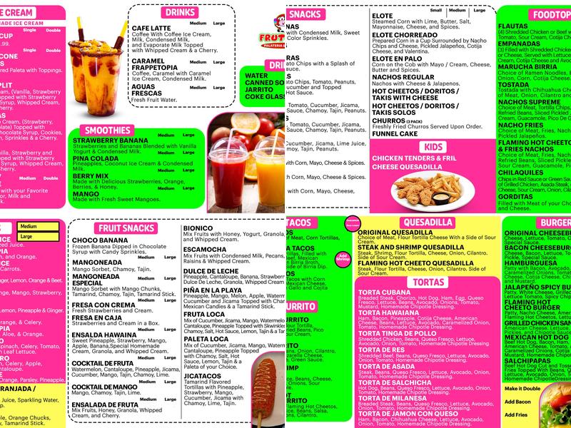 Frutopia KCK Menu