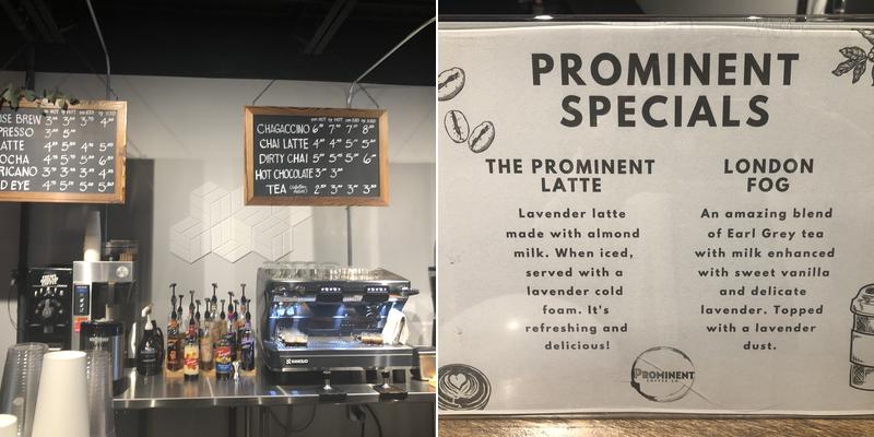 Prominent Coffee Co. LLC Menu
