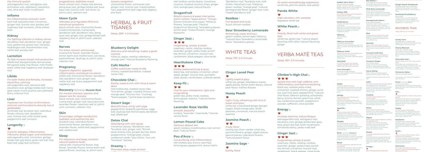 Leaf & Petal Menu