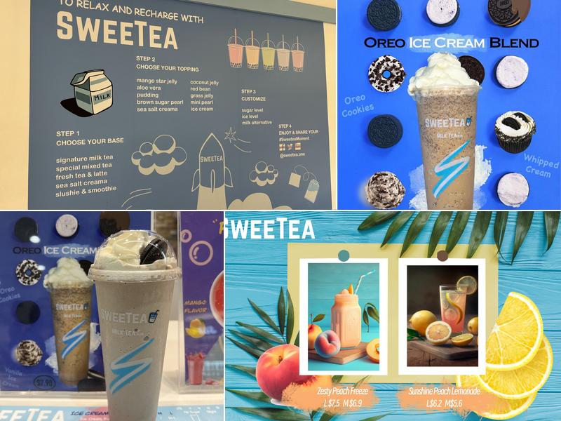 SWEETEA Aberdeen Menu