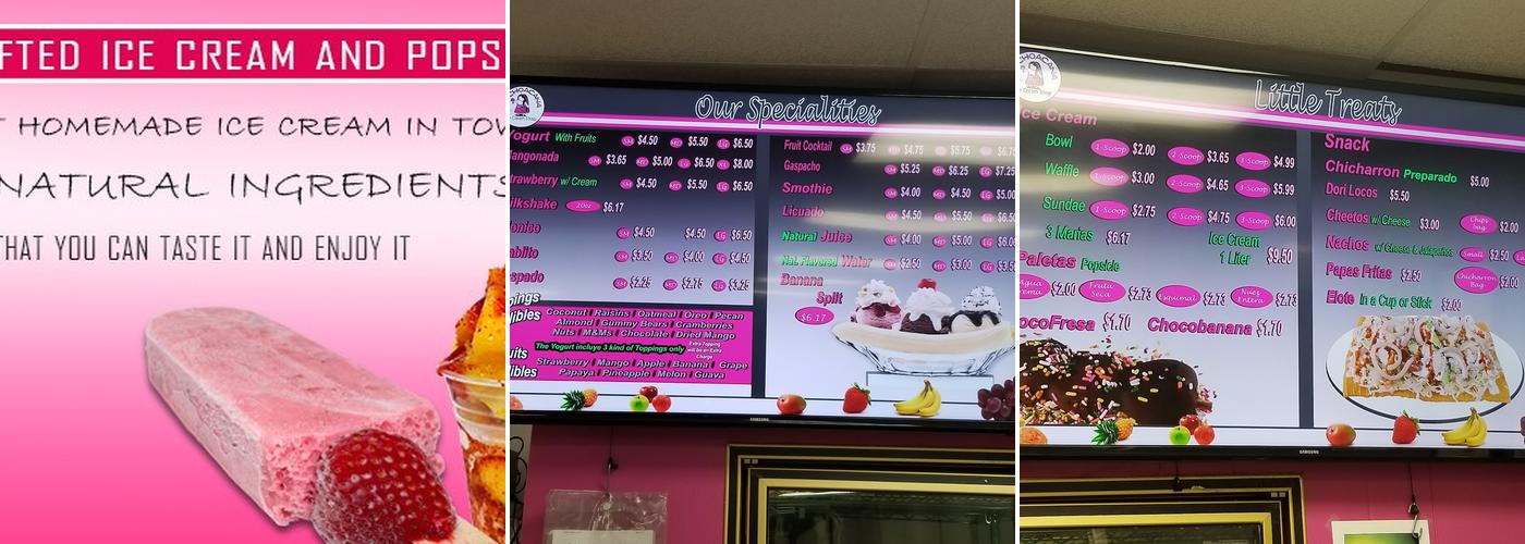 LA MICHOACANA ICE CREAM SHOP Menu