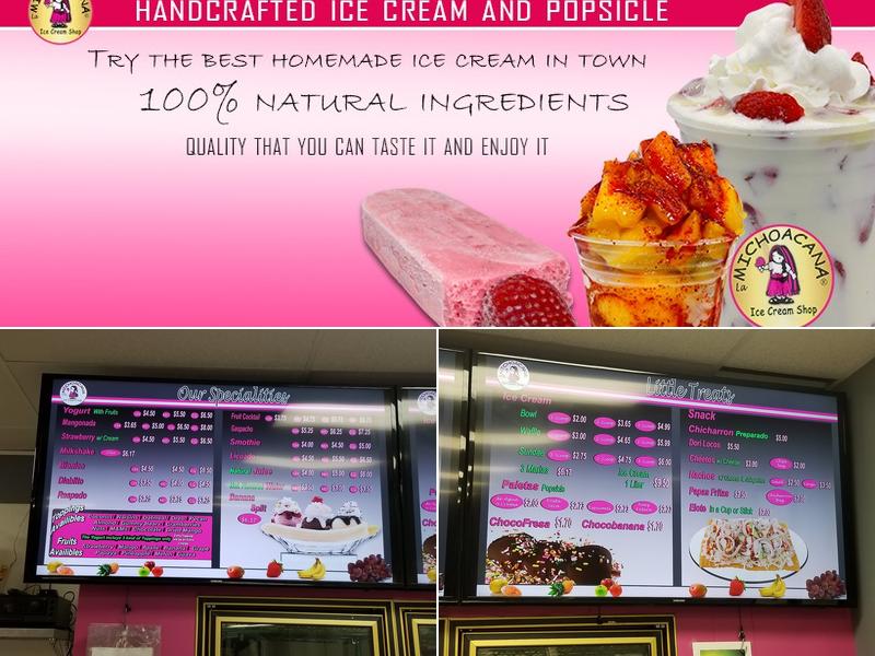 LA MICHOACANA ICE CREAM SHOP Menu