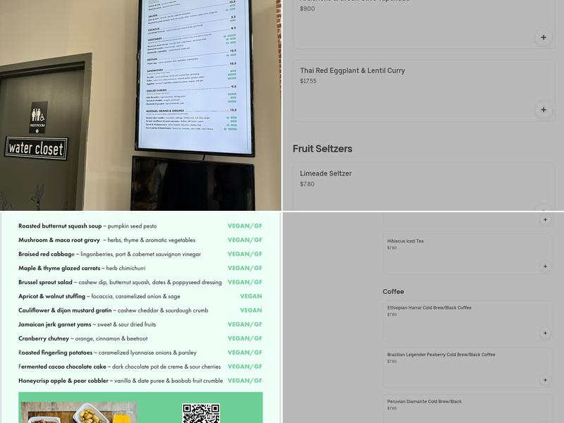 Hummingbird Nutritious Eats Menu