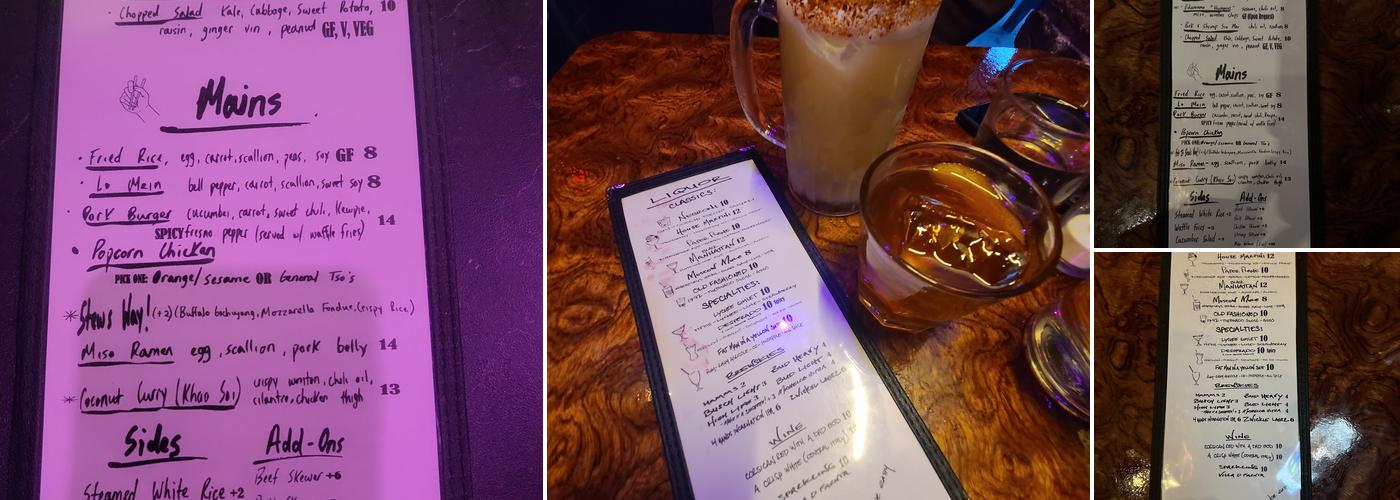 Stews Food & Liquor Menu