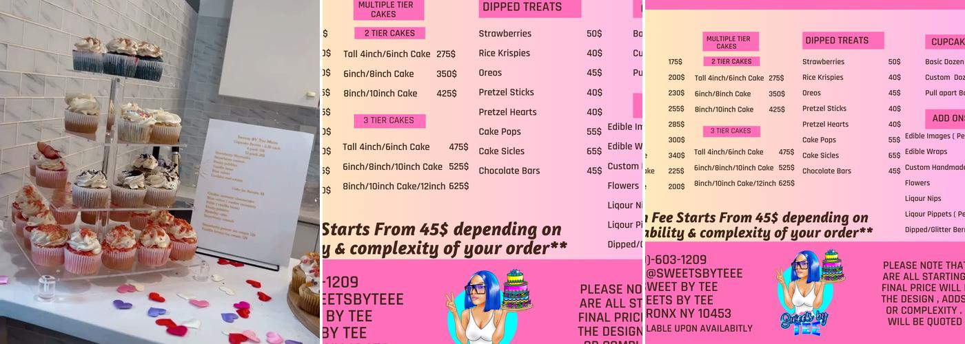 Sweets by TEE Menu