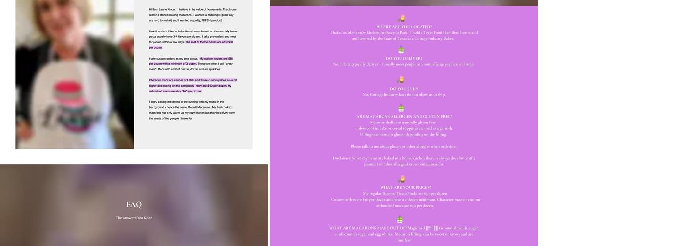 Moonlit Macarons by Laurie Menu