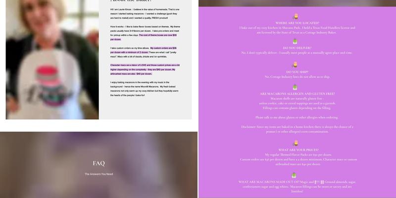 Moonlit Macarons by Laurie Menu