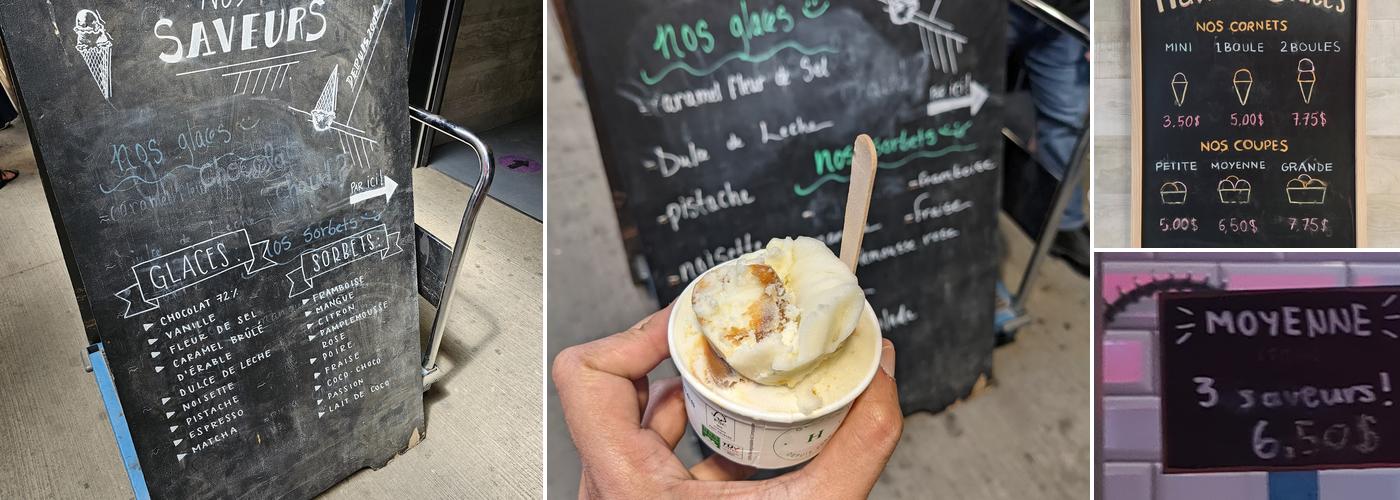 Havre aux Glaces Menu