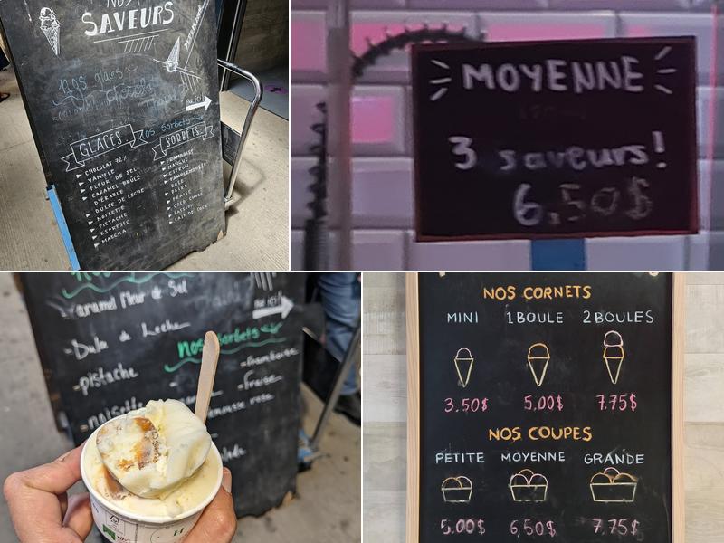 Havre aux Glaces Menu