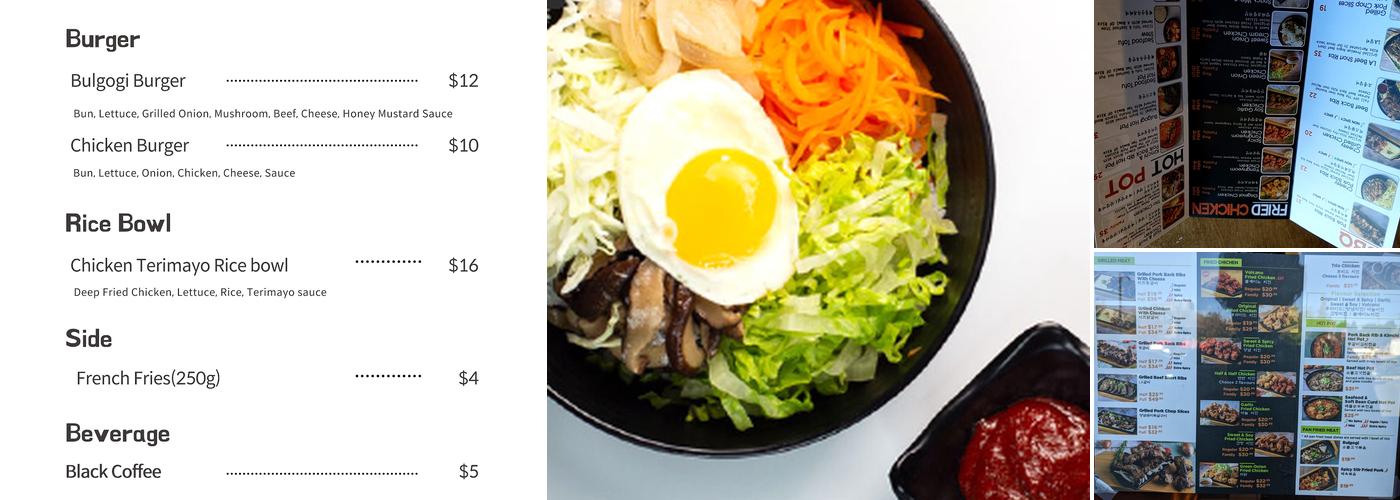 Rib & Chicken Menu