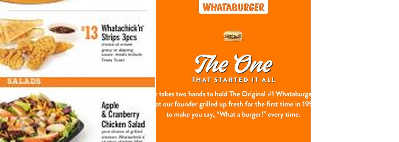 Whataburger Menu