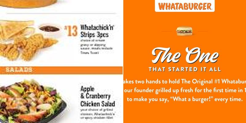 Whataburger Menu