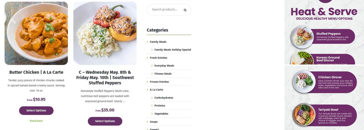 Set The Table Kitchen & Co. Menu