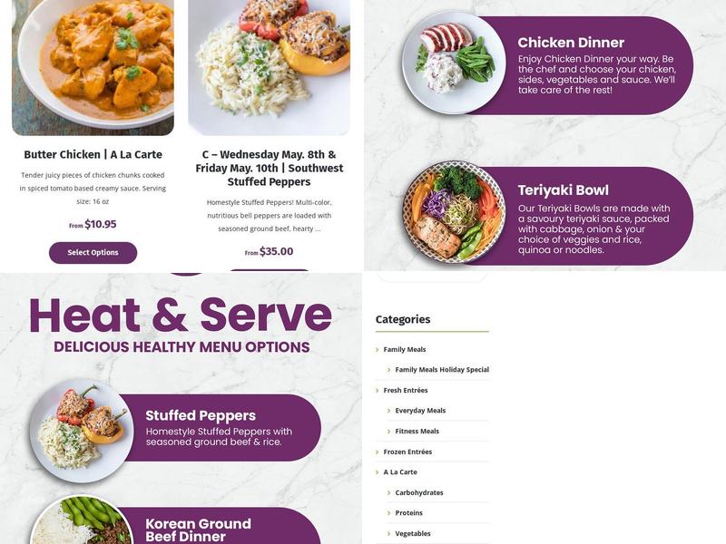 Set The Table Kitchen & Co. Menu