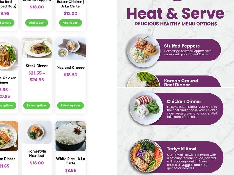 Set The Table Kitchen & Co. Menu