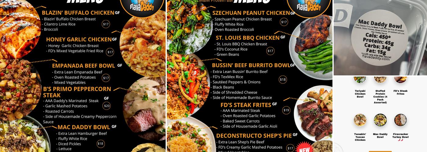 FlavaDaddy Menu