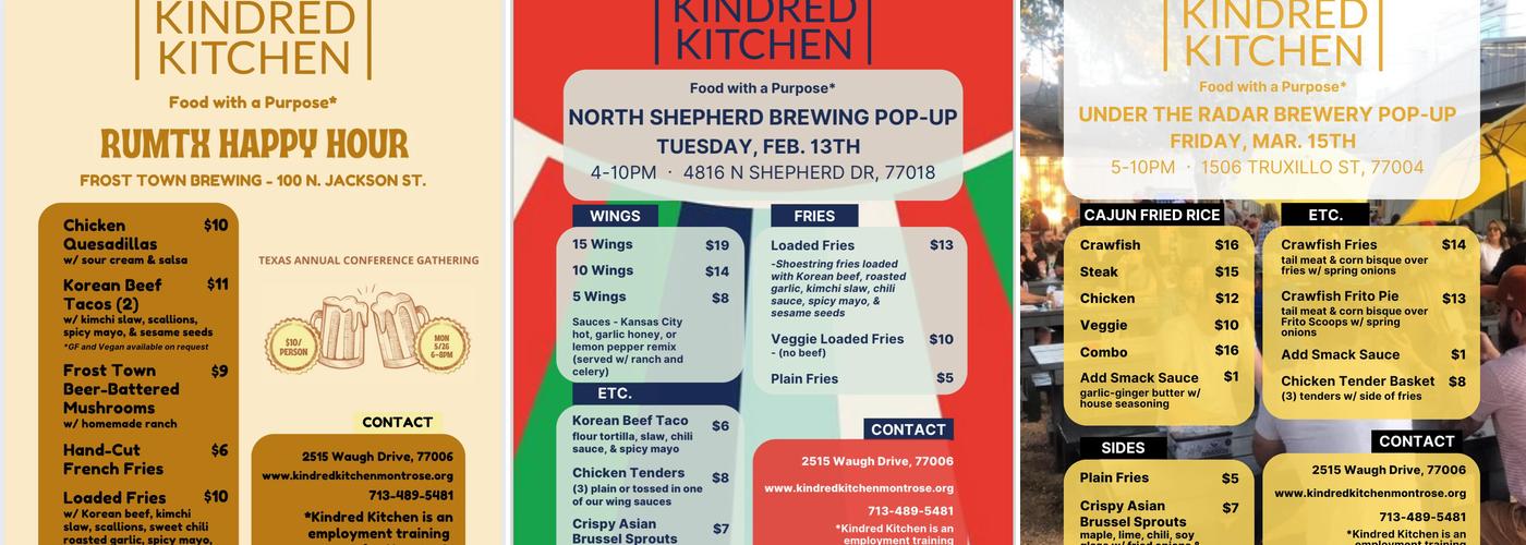 Kindred Kitchen Menu