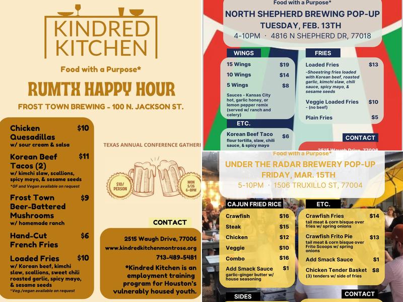 Kindred Kitchen Menu