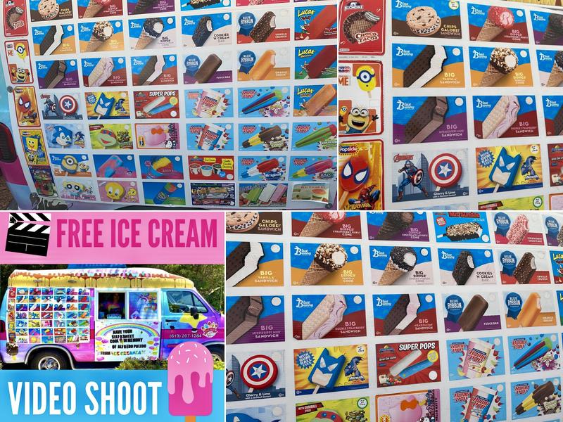 Ice Cream Land Truck Menu