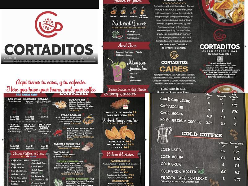 Cortaditos Menu