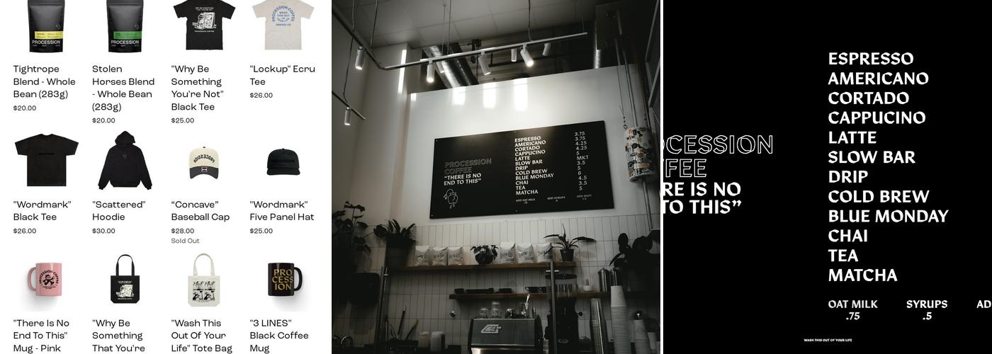 Procession Coffee Menu