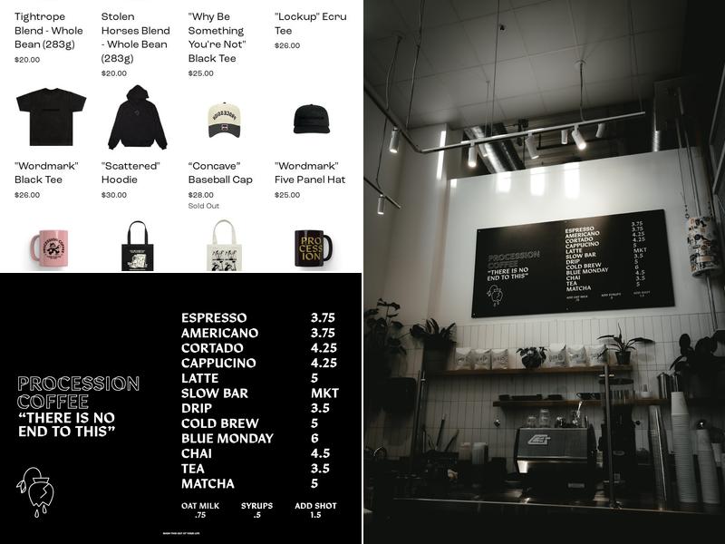Procession Coffee Menu