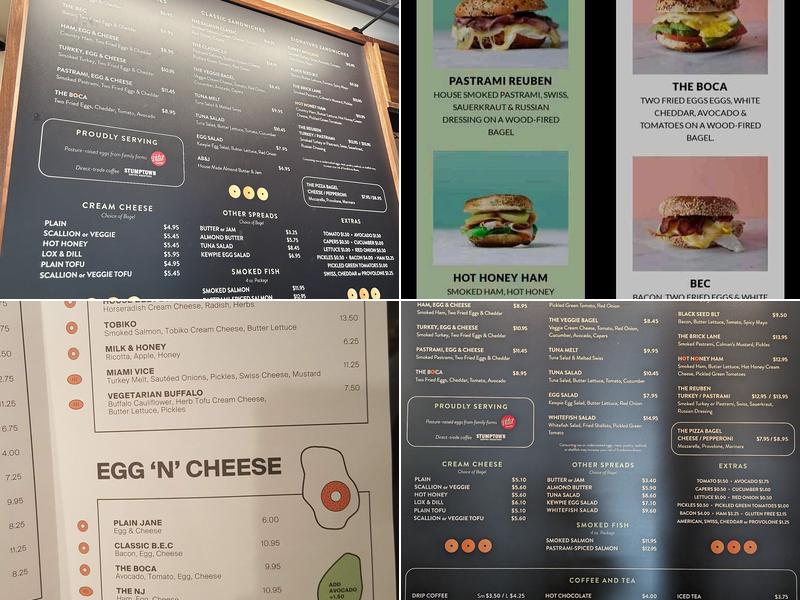 Black Seed Bagels Menu