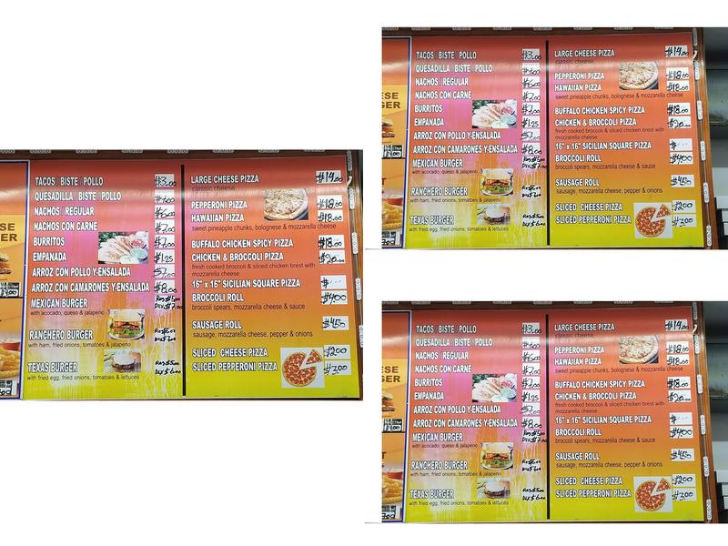 Sabroso Deli & More Menu