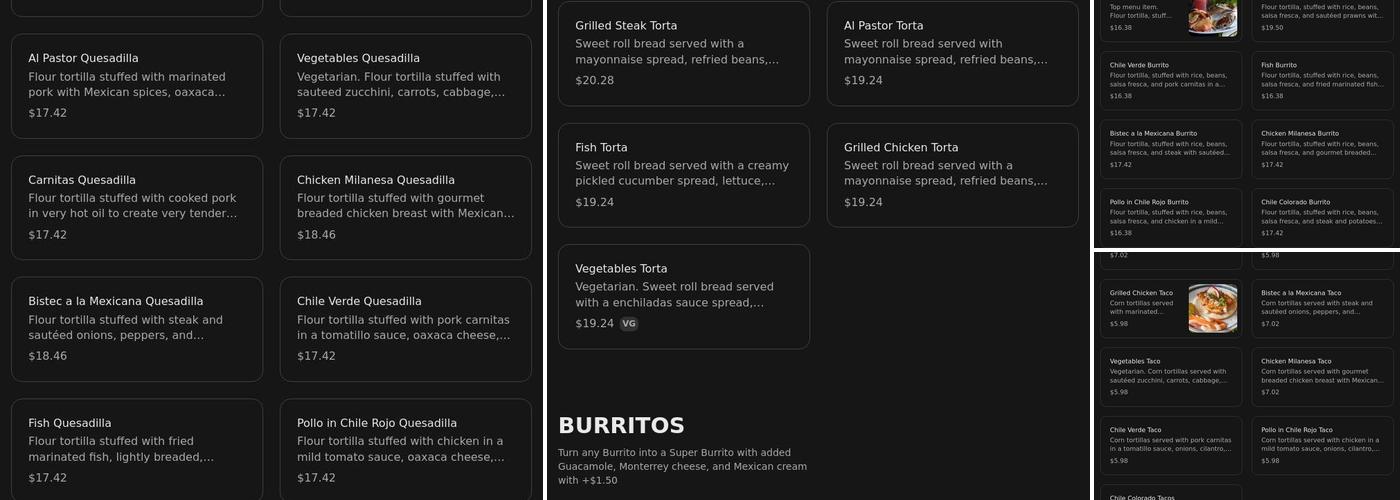 El Metate Menu