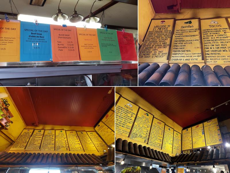 El Metate Menu