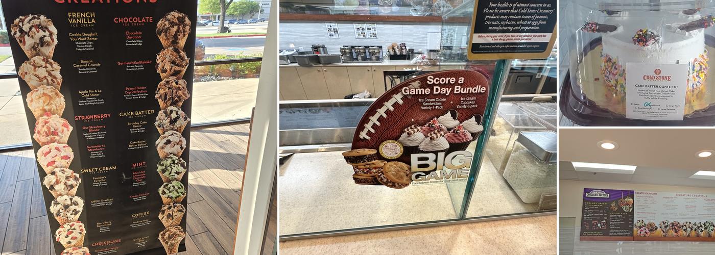 Cold Stone Creamery Menu