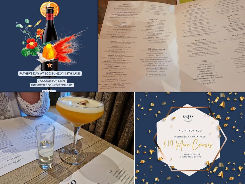 Ego at The Grapes, Shrewsbury Menu