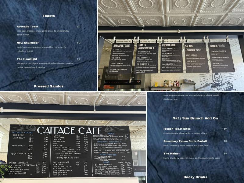 Catface Cafe Menu