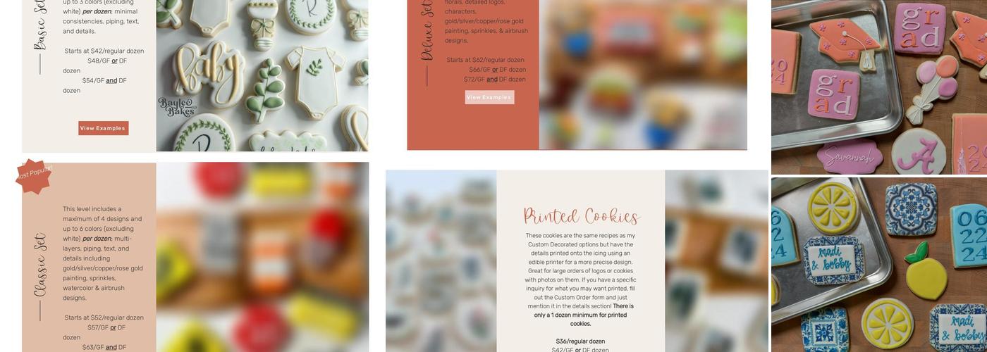 Baylee Bakes Menu