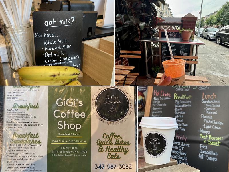 Gigi’s Coffee Shop Menu