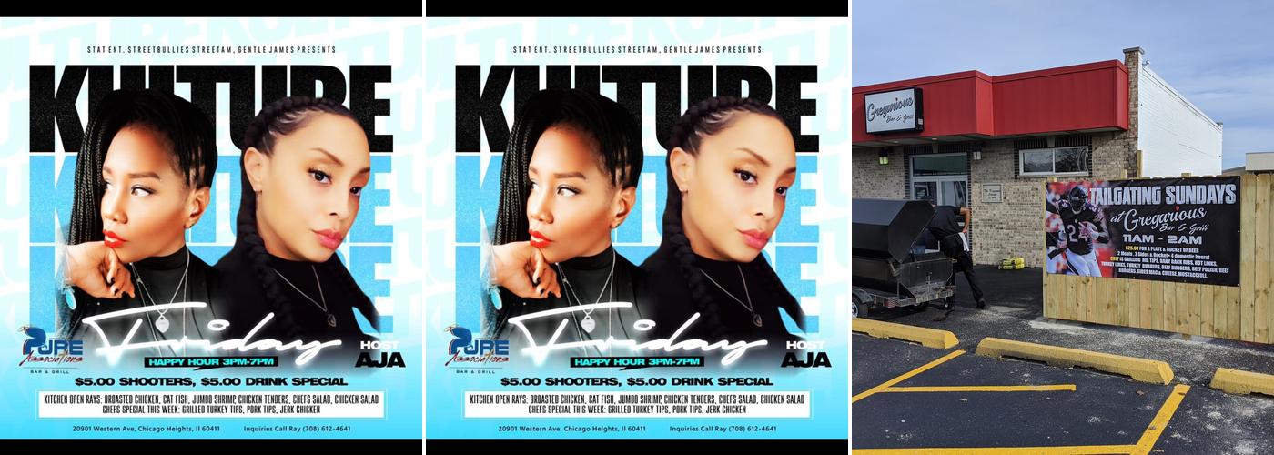 Gregarious Bar & Grill Menu