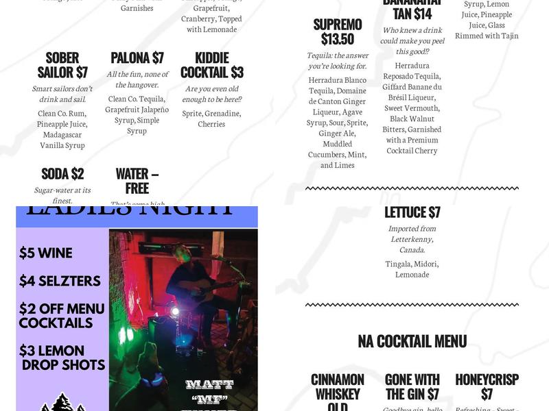 North 48º - Lake Country Menu