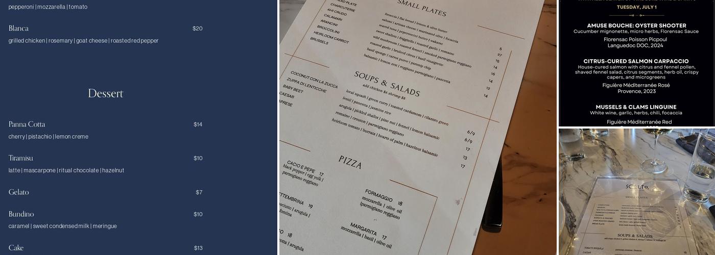 Scelto Menu