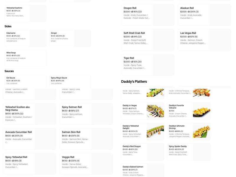 Mac Daddy Menu