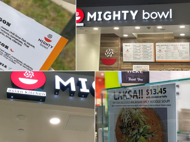 Mighty Bowl Menu