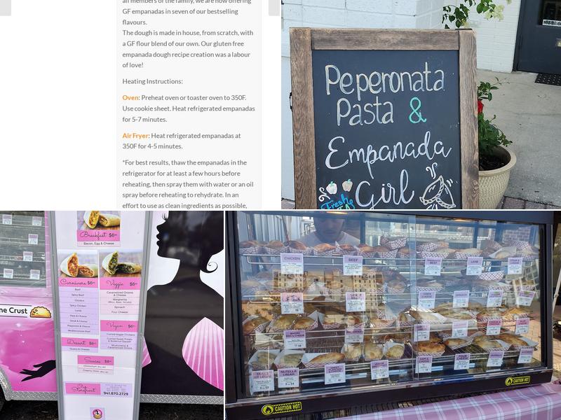 The Empanada Girl Menu