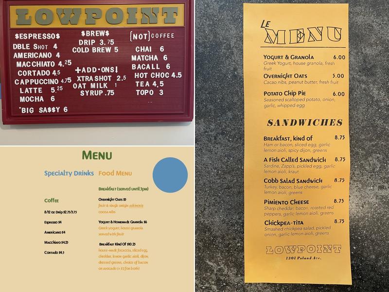 Lowpoint Menu
