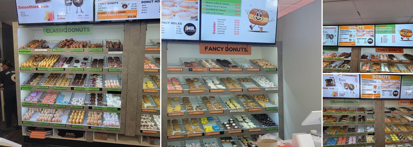 Mr. Maple Donuts Menu
