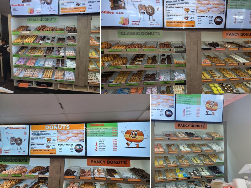 Mr. Maple Donuts Menu