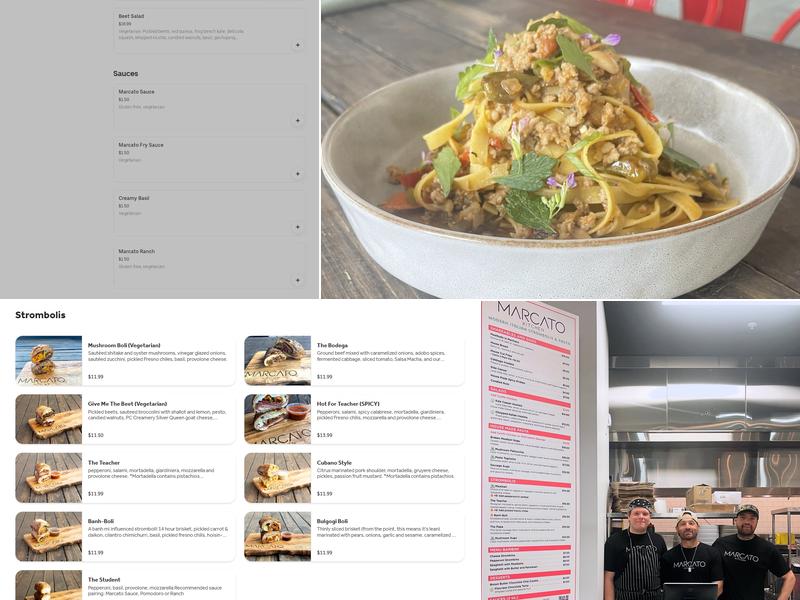 Marcato Kitchen Menu